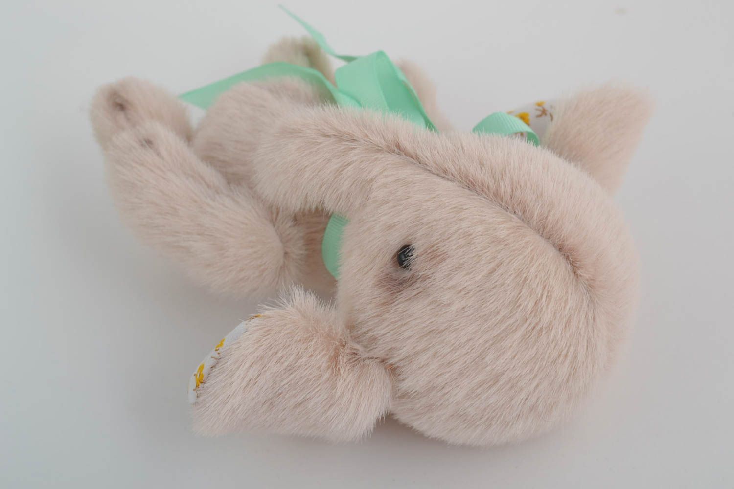 Jouet enfant fait main Peluche éléphant Cadeau original en fourrure artificielle photo 4