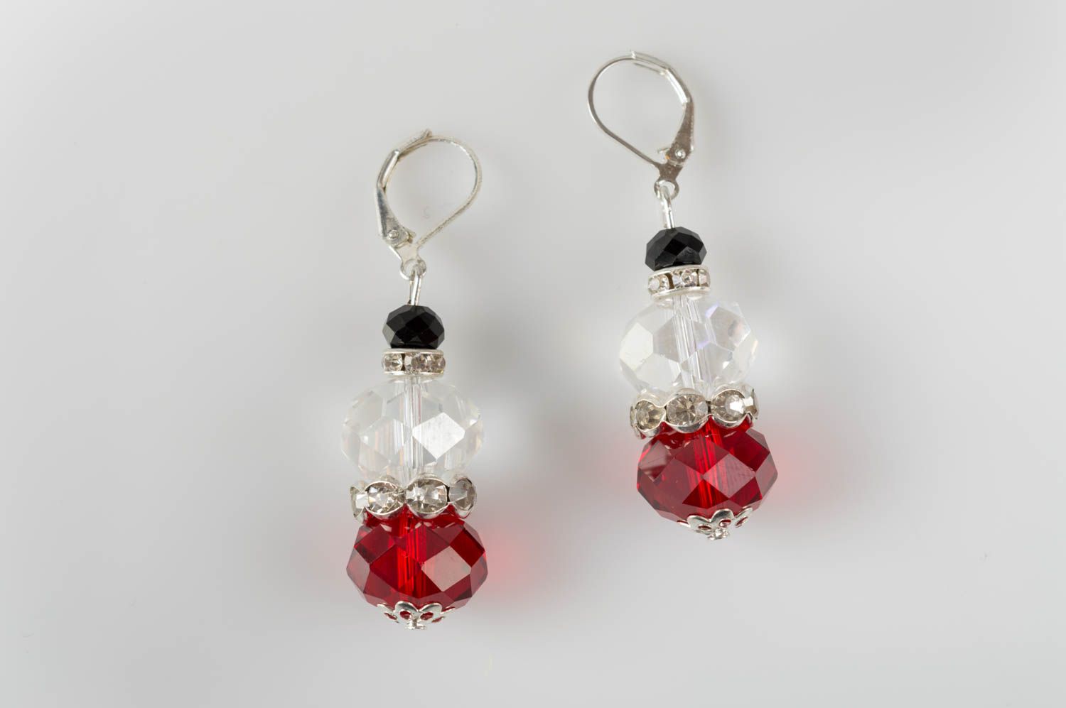 Female elegant beautiful earrings handmade accessories earrings with charms photo 2