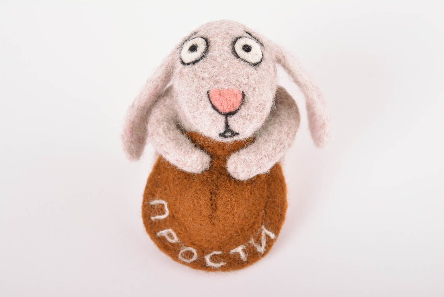 Handmade toy woolen toy for children unusual gift for baby designer toy photo 1