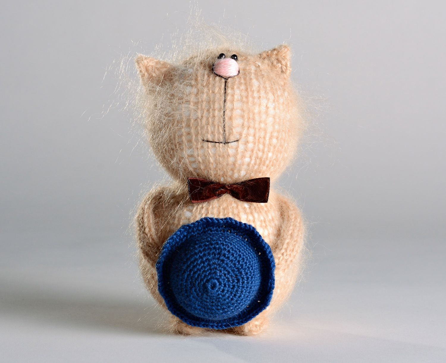 Soft toy made of mohair Gentleman photo 5