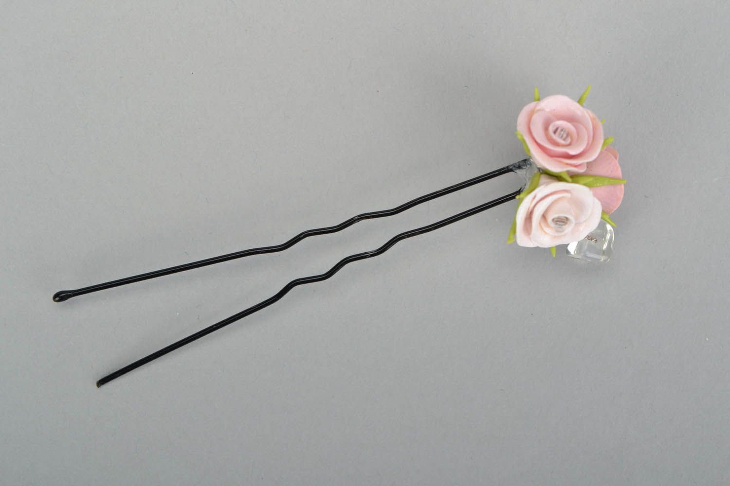 Hairpin with flowers photo 3