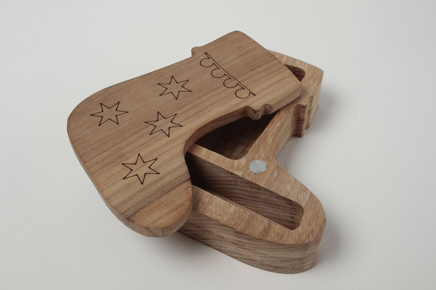 Joyero artesanal original caja de madera para decorar regalo para amiga creativa foto 1