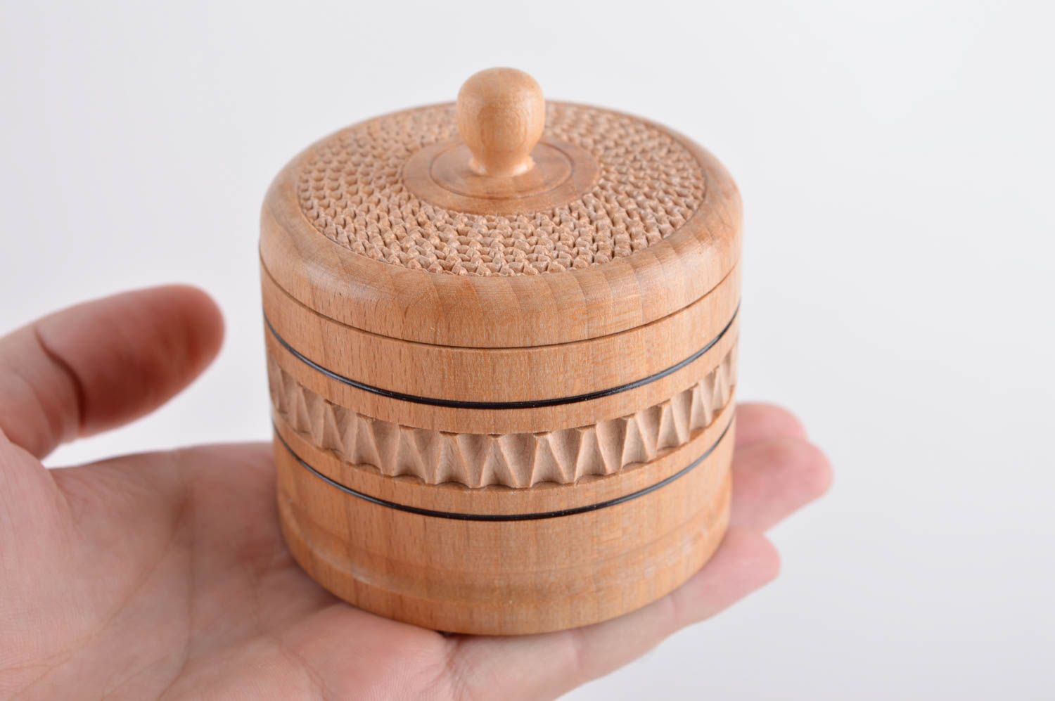 Caja decorativa hecha a mano cofre de madera inusual regalo original para chica foto 5