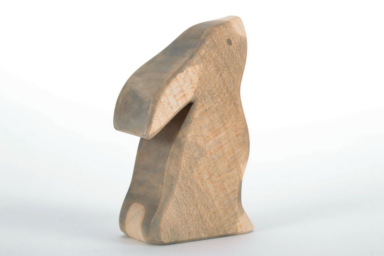 Statuette cut from wood by hand Rabbit photo 4