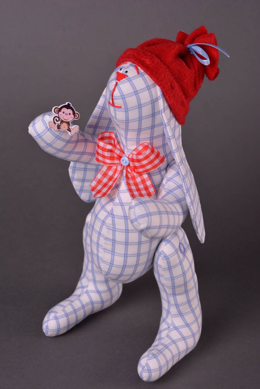 Plüsch Hase handmade Geschenk für Kinder Stoff Kuscheltier Kuscheltier Hase foto 1