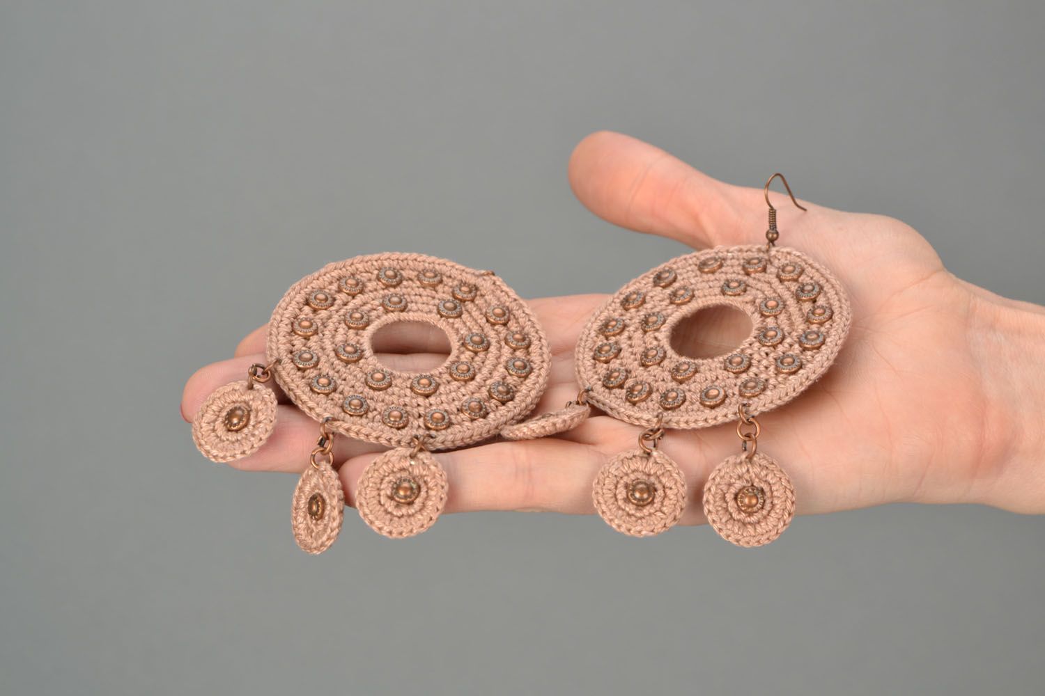 Runde Ohrringe handmade Orient foto 2