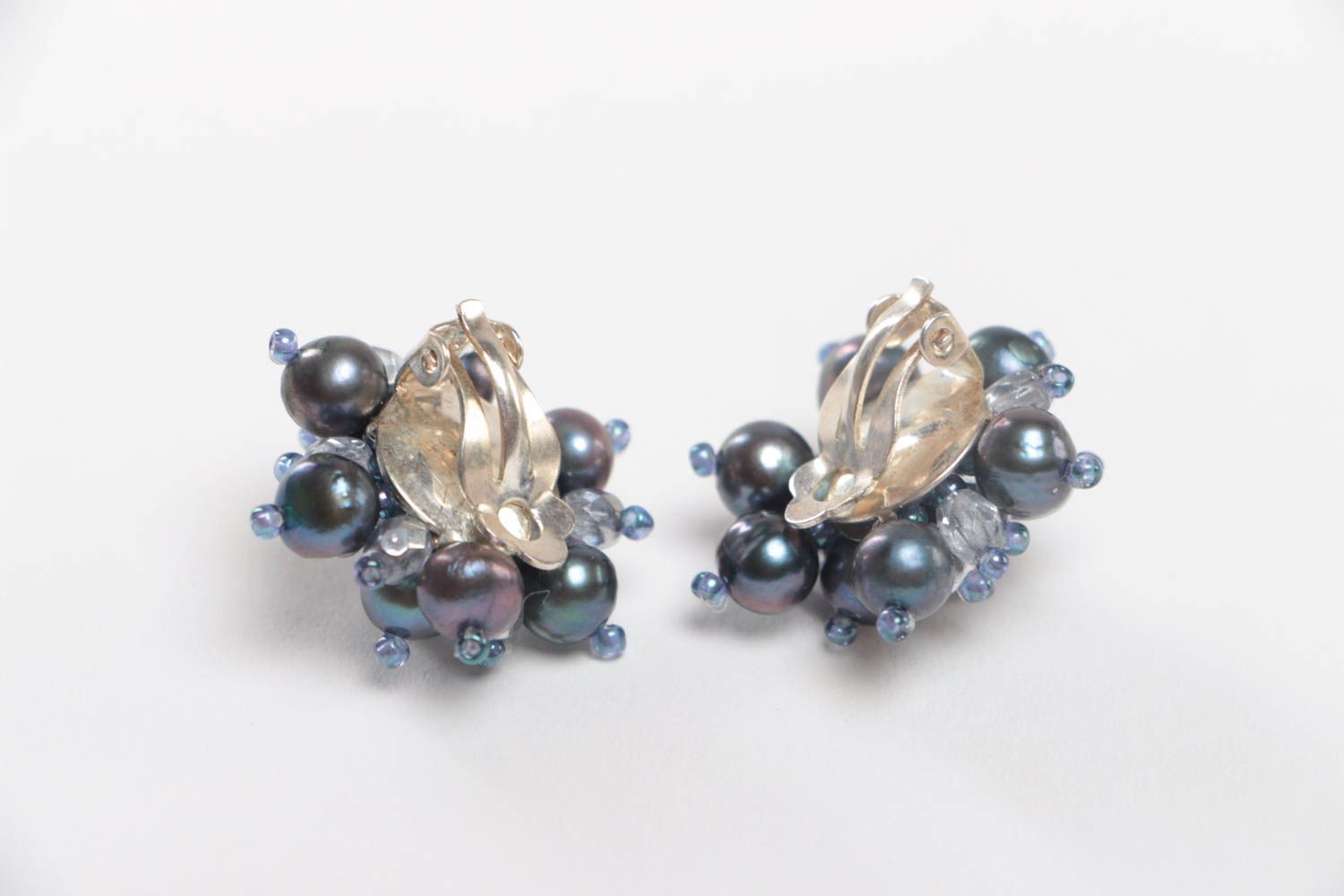 Beautiful handmade beaded earrings clip on earrings fashion tips small gifts photo 4