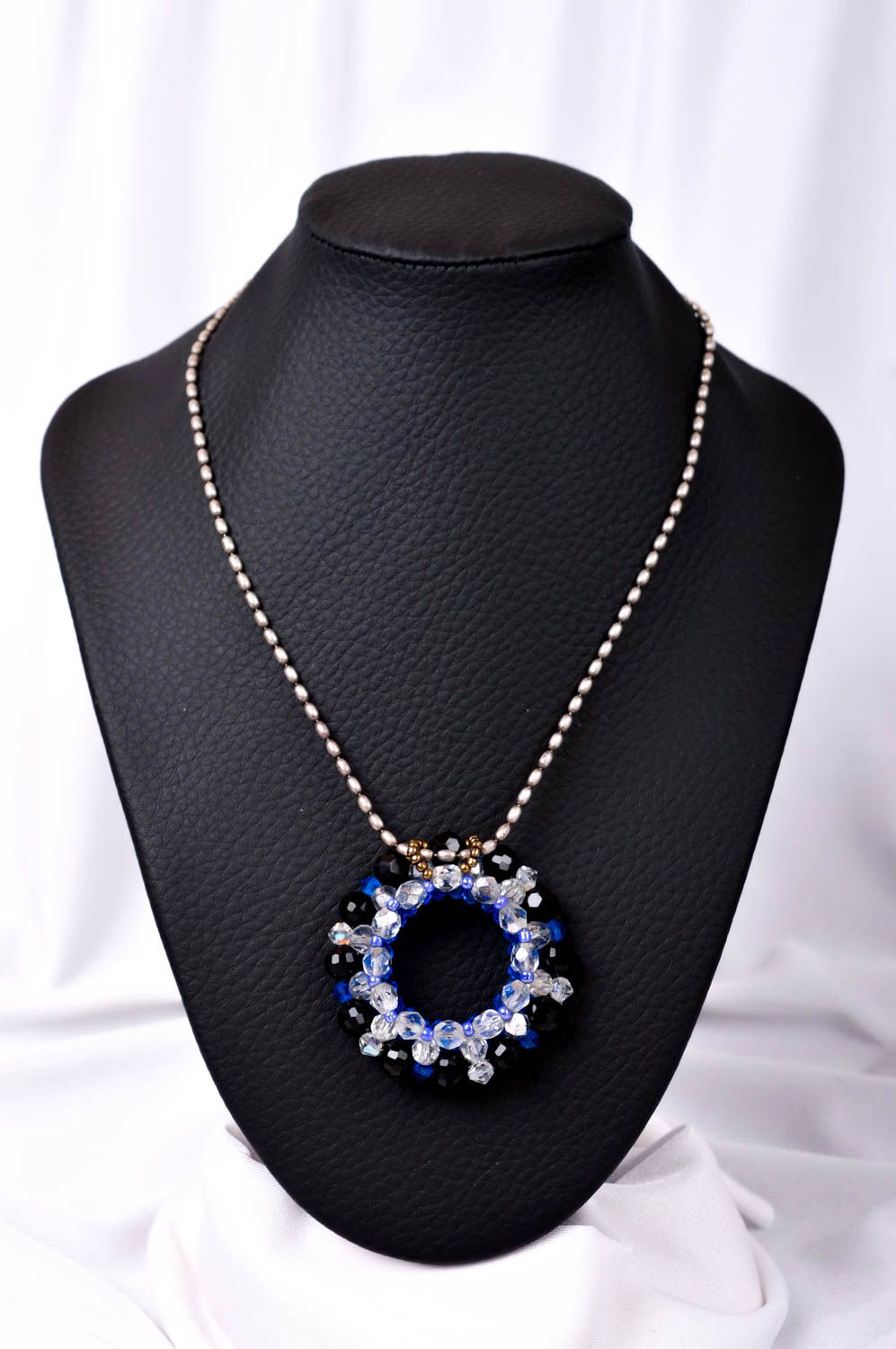 Handmade pendant designer pendant beaded pendant for women unusual gift photo 1