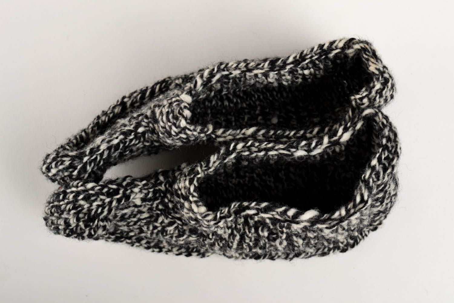 Тапочки ручной работы вязаные носки тапочки модные теплые носки домашние фото 2
