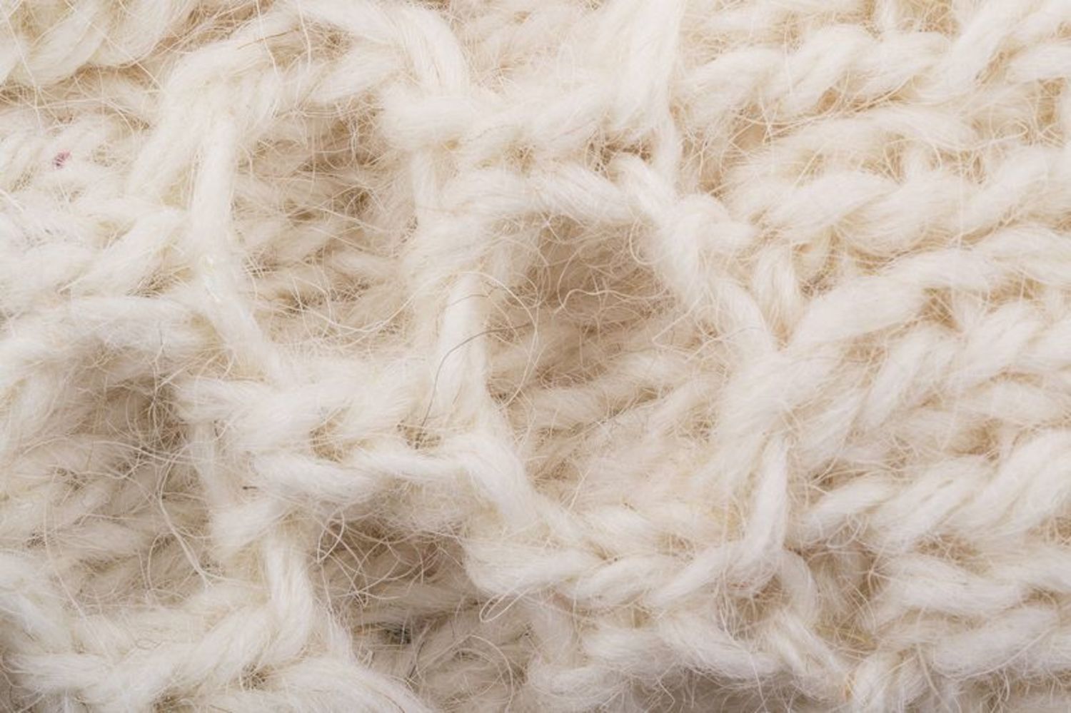 Manoplas de lana blancas para mujeres foto 4