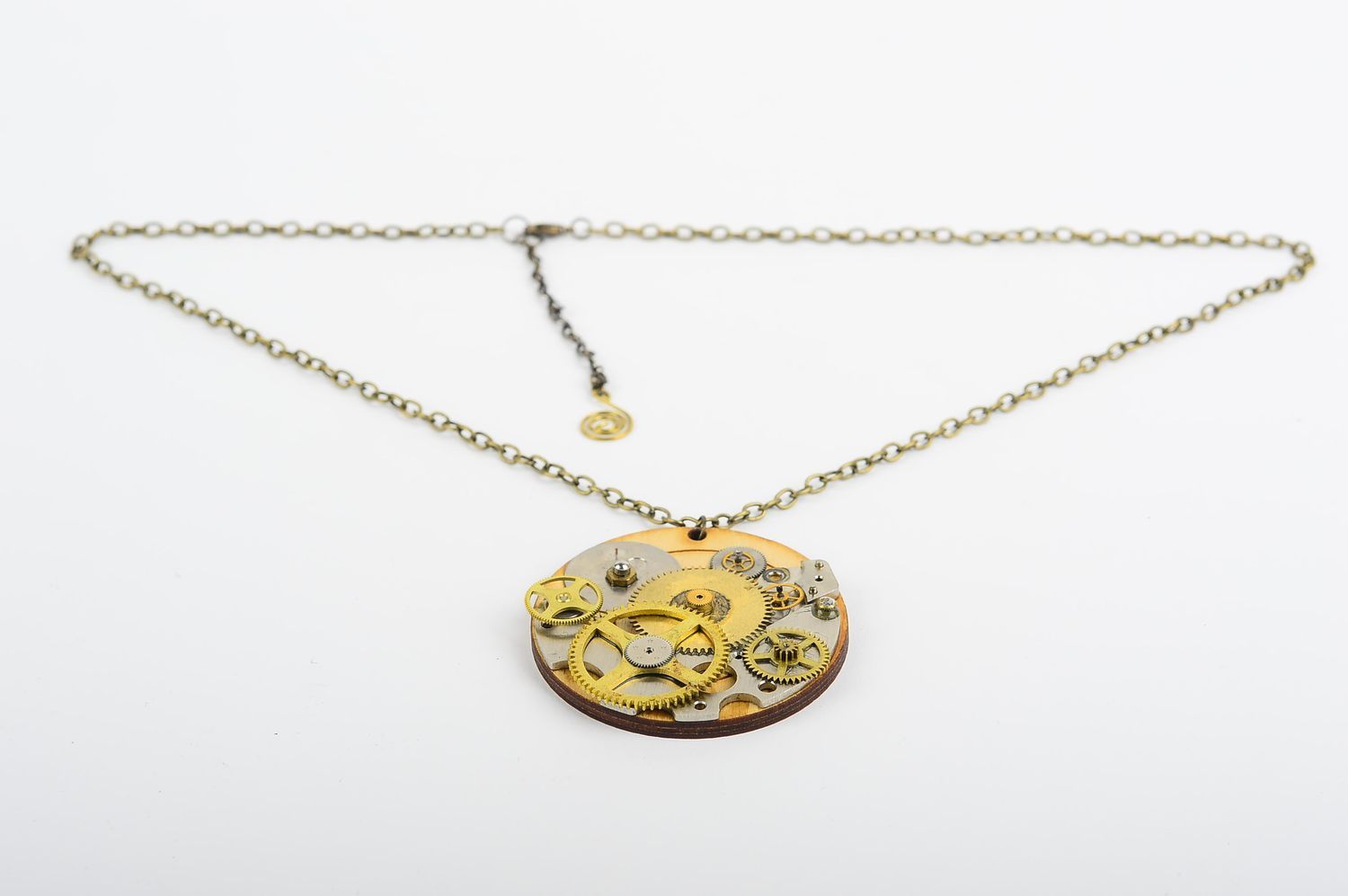 Stylish handmade steampunk jewelry steampunk pendant chain necklace for women photo 4
