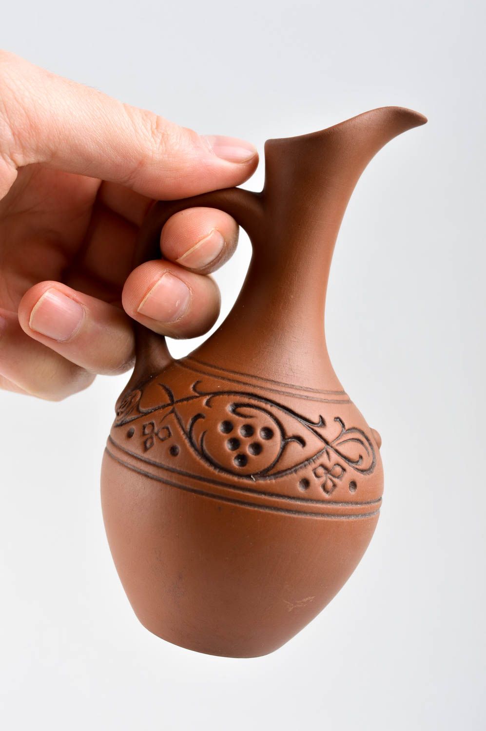 Керамический кувшин ручной работы глиняная посуда красивая керамическая посуда фото 5