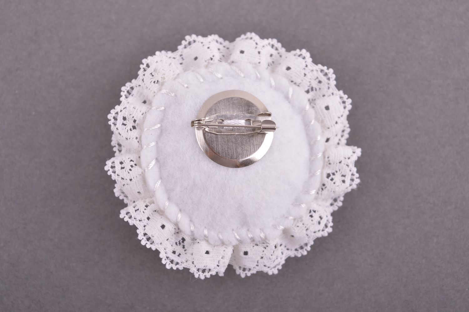 Fabric brooch handmade fabric brooch handmade jewelry elegant brooch for women photo 3
