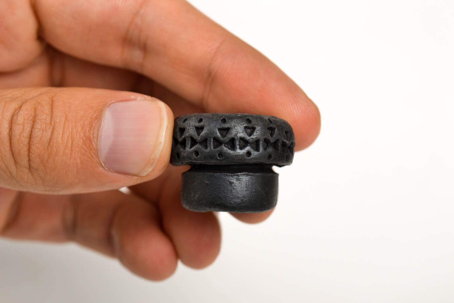 Курительная принадлежность хэнд мейд керамический сувенир изделие из глины фото 2