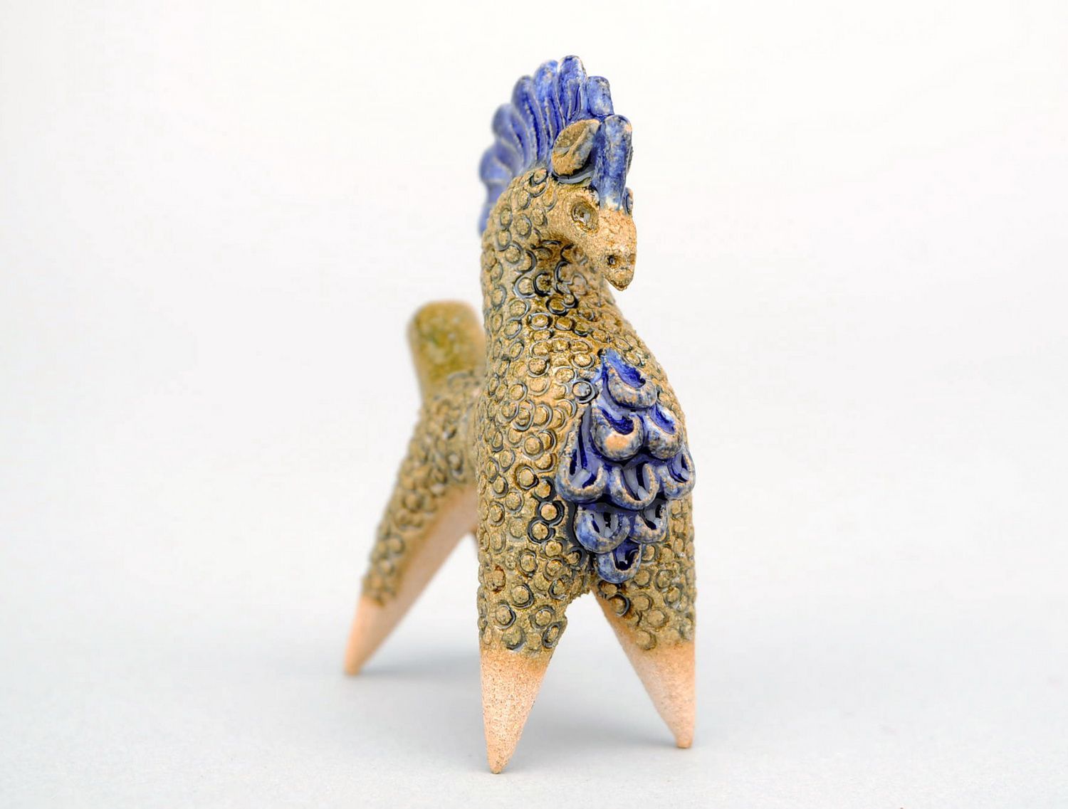 Clay horse penny whistle photo 4