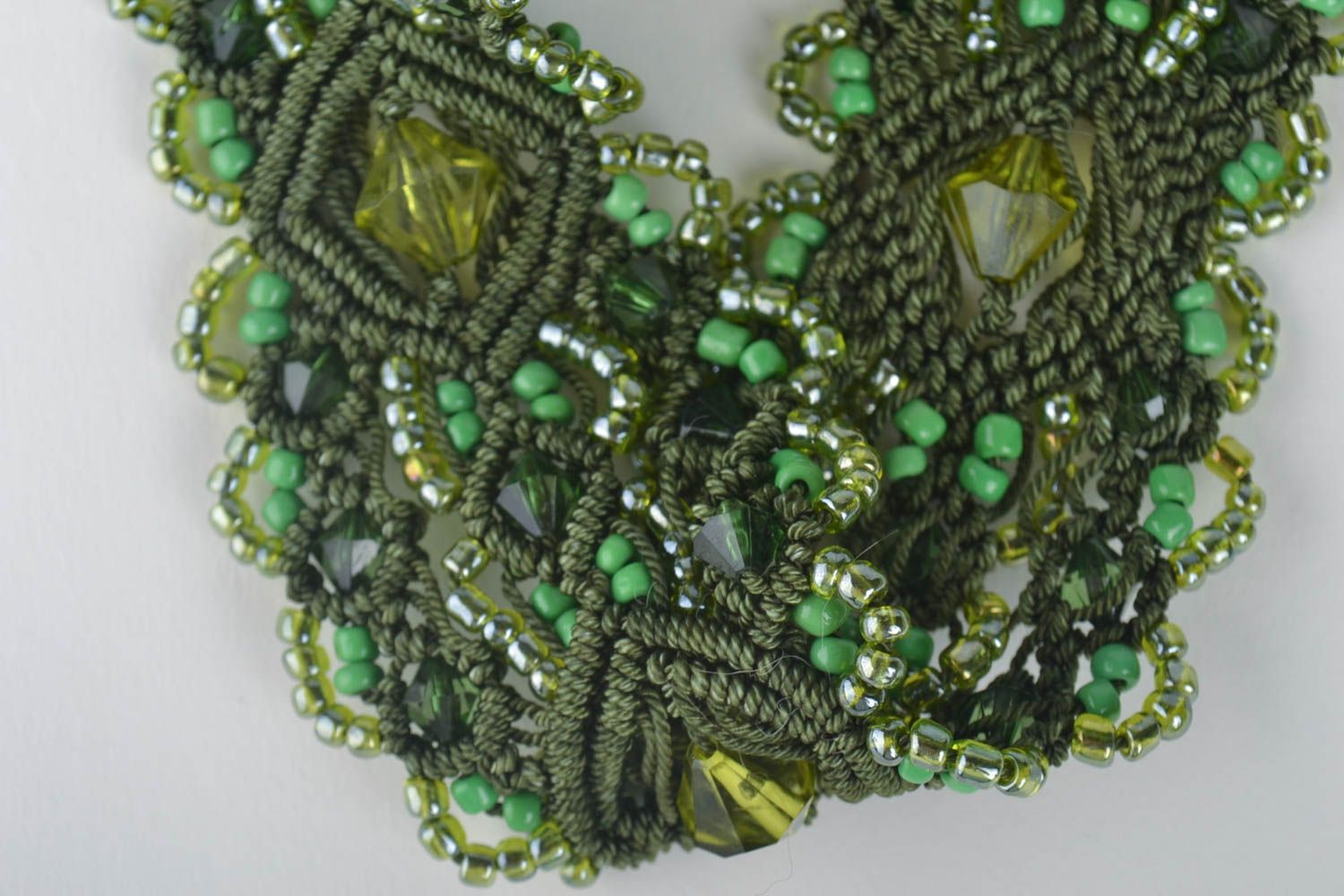 Handmade geflochtener Gürtel grün Accessoires für Frauen Damen Gürtel  foto 3