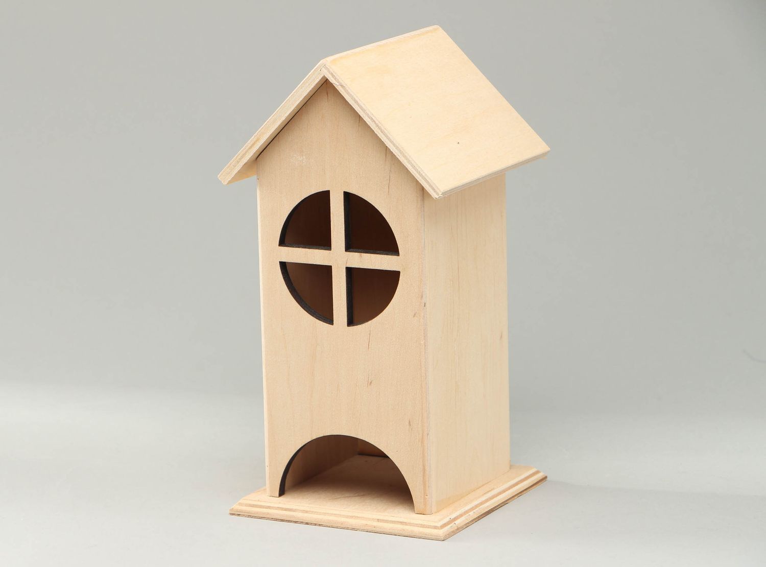 Teebeutel Haus aus Holz für Decoupage foto 1