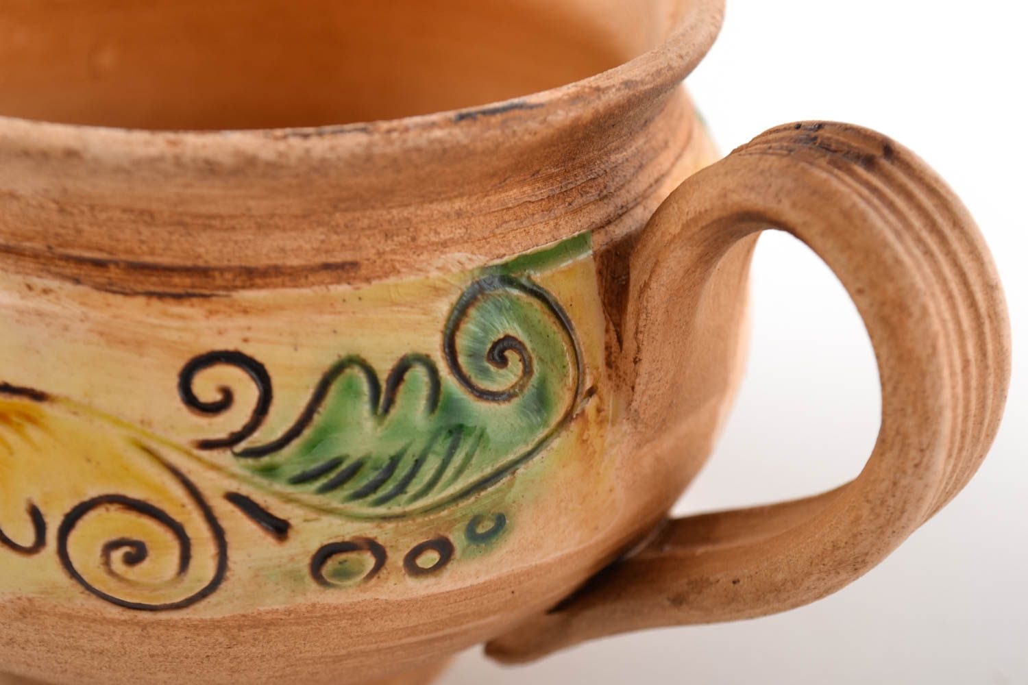 Tee Tassen handmade Keramik Geschirr Küchen Zubehör originelle Geschenke 2 Stück foto 3