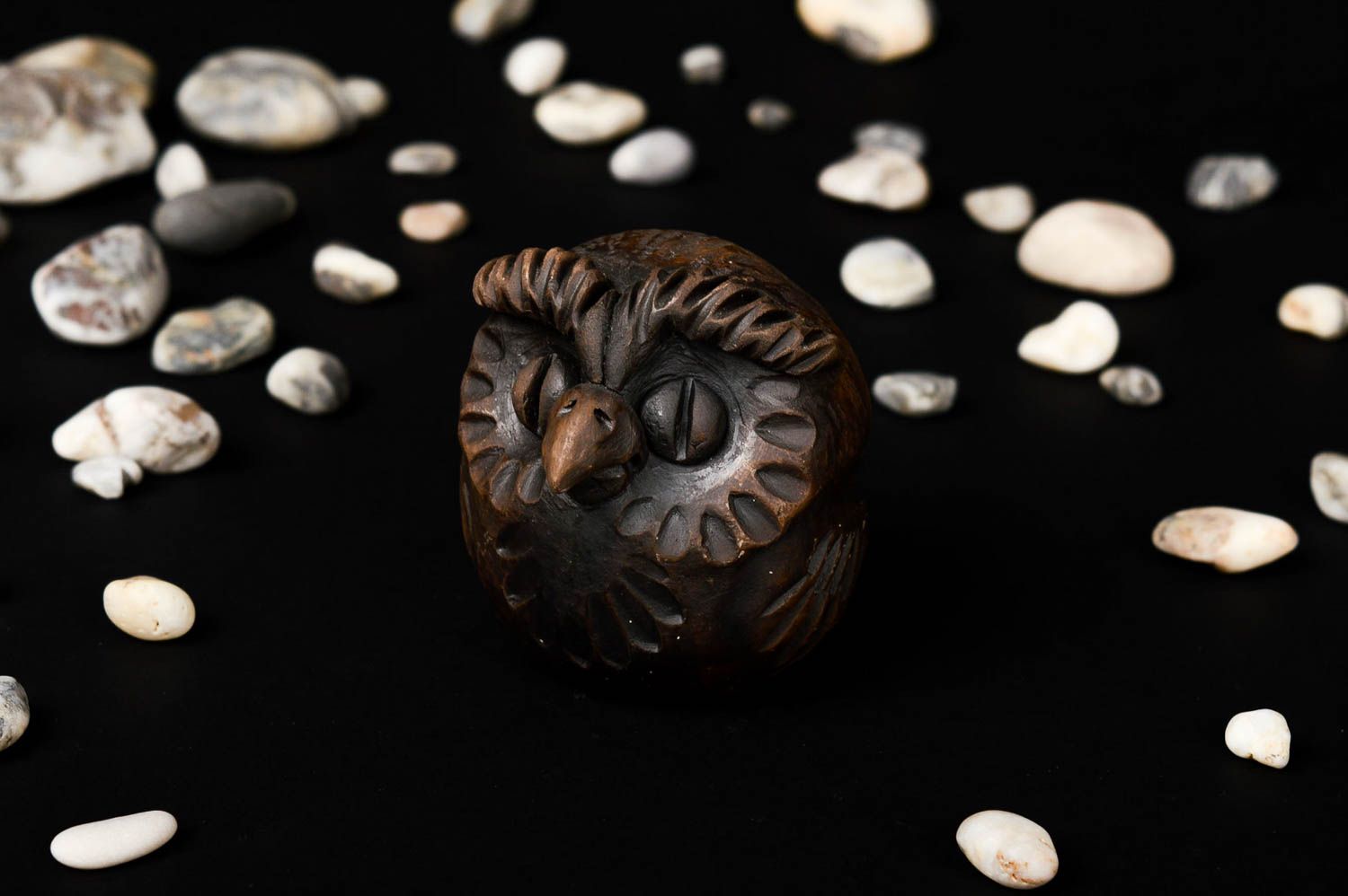 Свистулька из глины хенд мейд керамическая свистулька сова глиняная игрушка фото 1