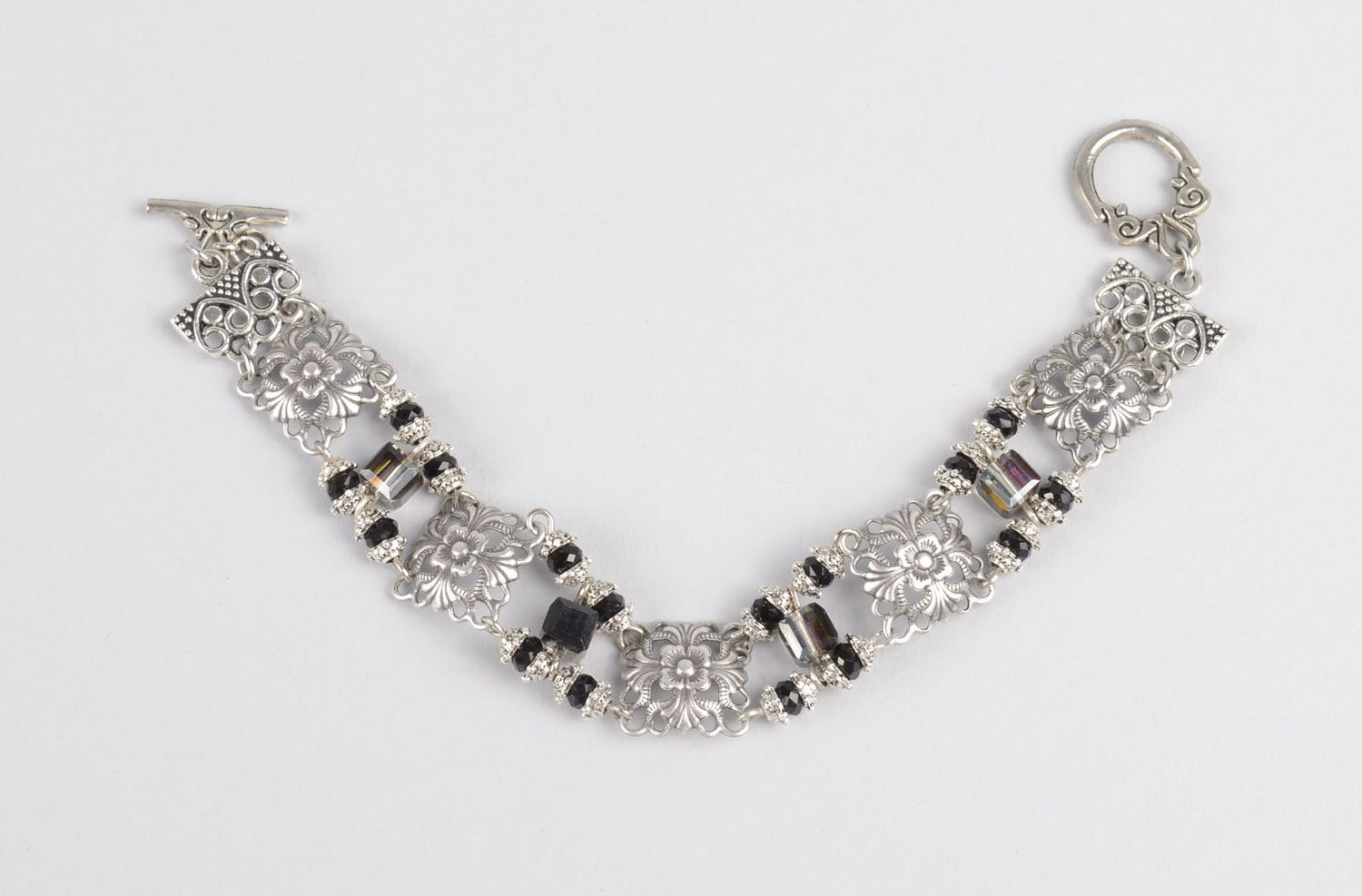 Bracelet tendance fait main Bijou fantaisie métal perles tchèques Cadeau femme photo 5