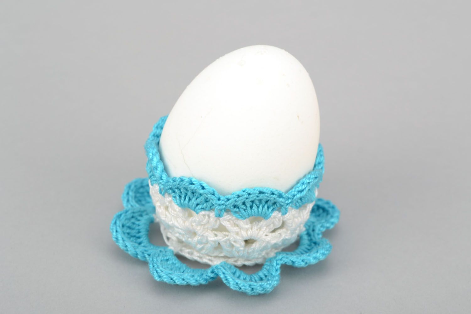 Soporte tejido para huevo de Pascua foto 5