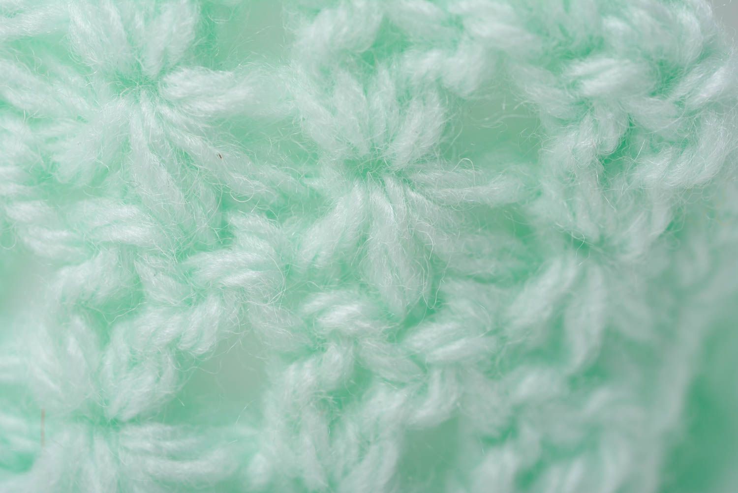 Pull pour tasse tricoté au crochet fait main couleur menthe décoration originale photo 4