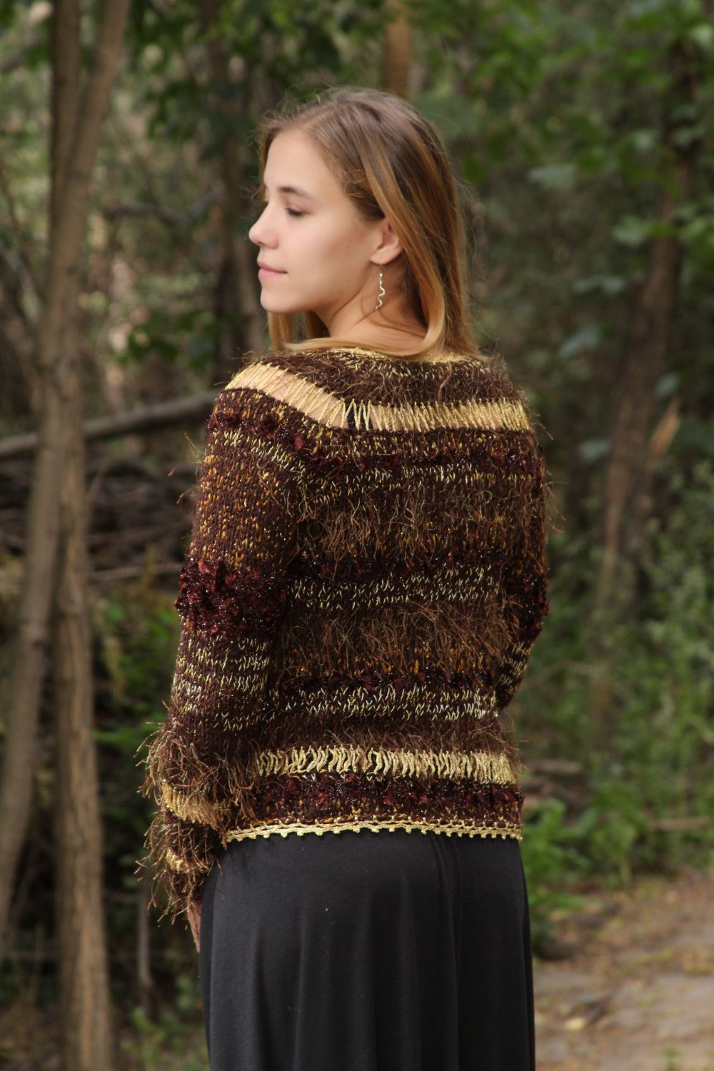 Handmade knitted jumper photo 3