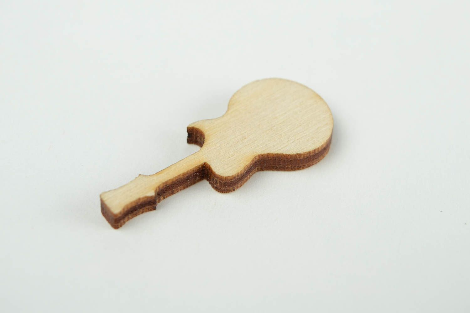 Holzartikel zum Gestalten handmade Deko Figur Gitarre originell Figur aus Holz foto 4