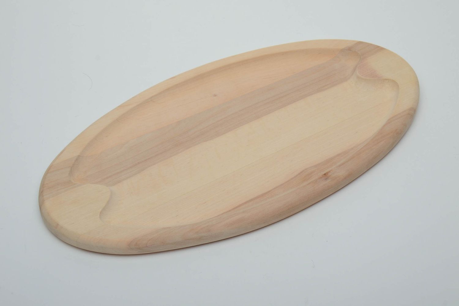 Ovales Tablett aus Holz foto 3