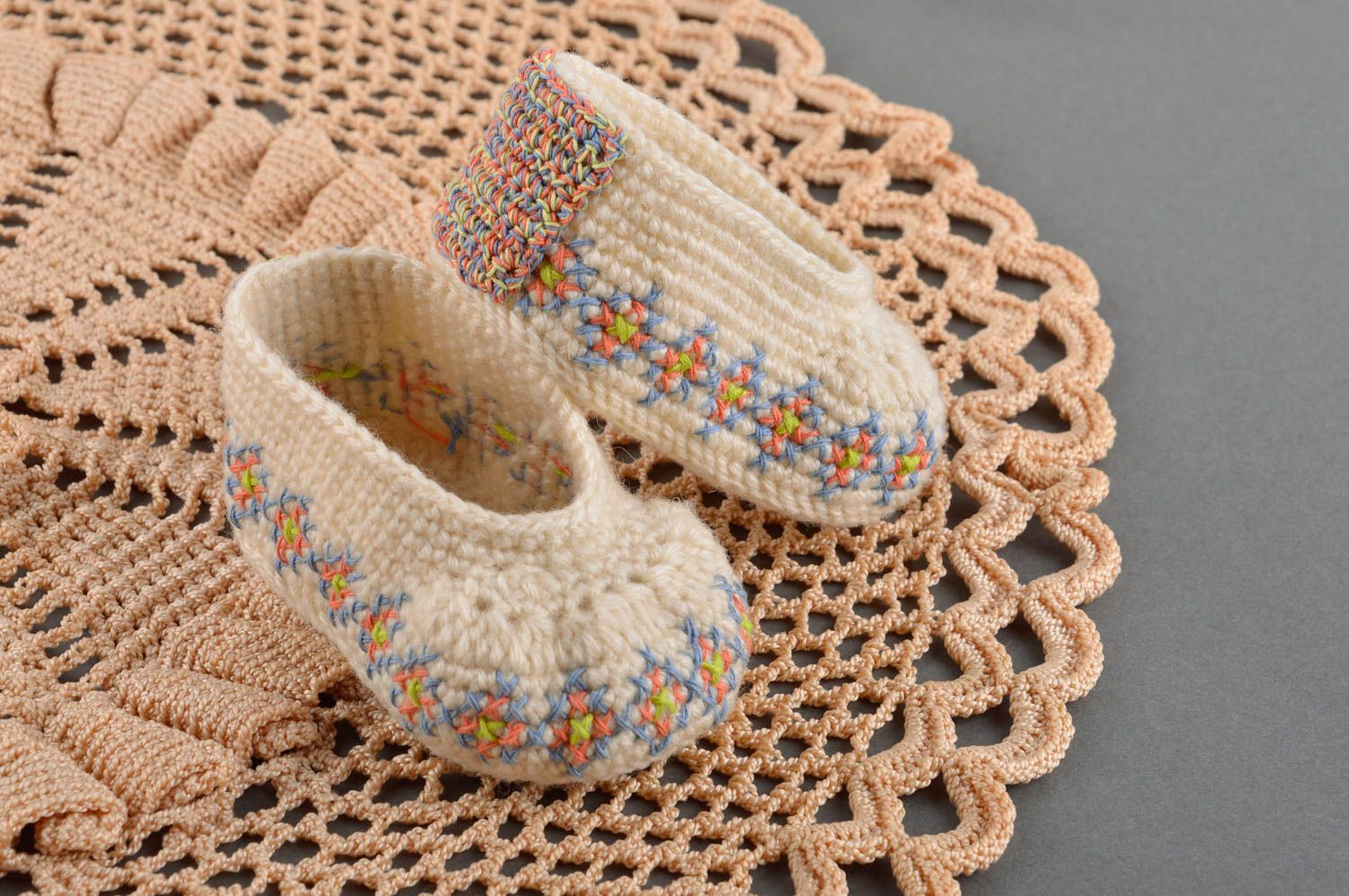 Zapatillas de casa artesanales con ornamento calzado para niñas regalo original foto 1