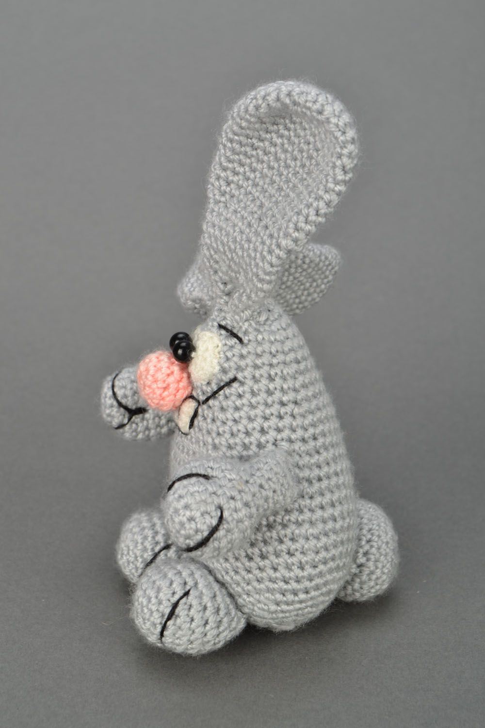 Handmade crochet toy Hare From the Bag photo 3