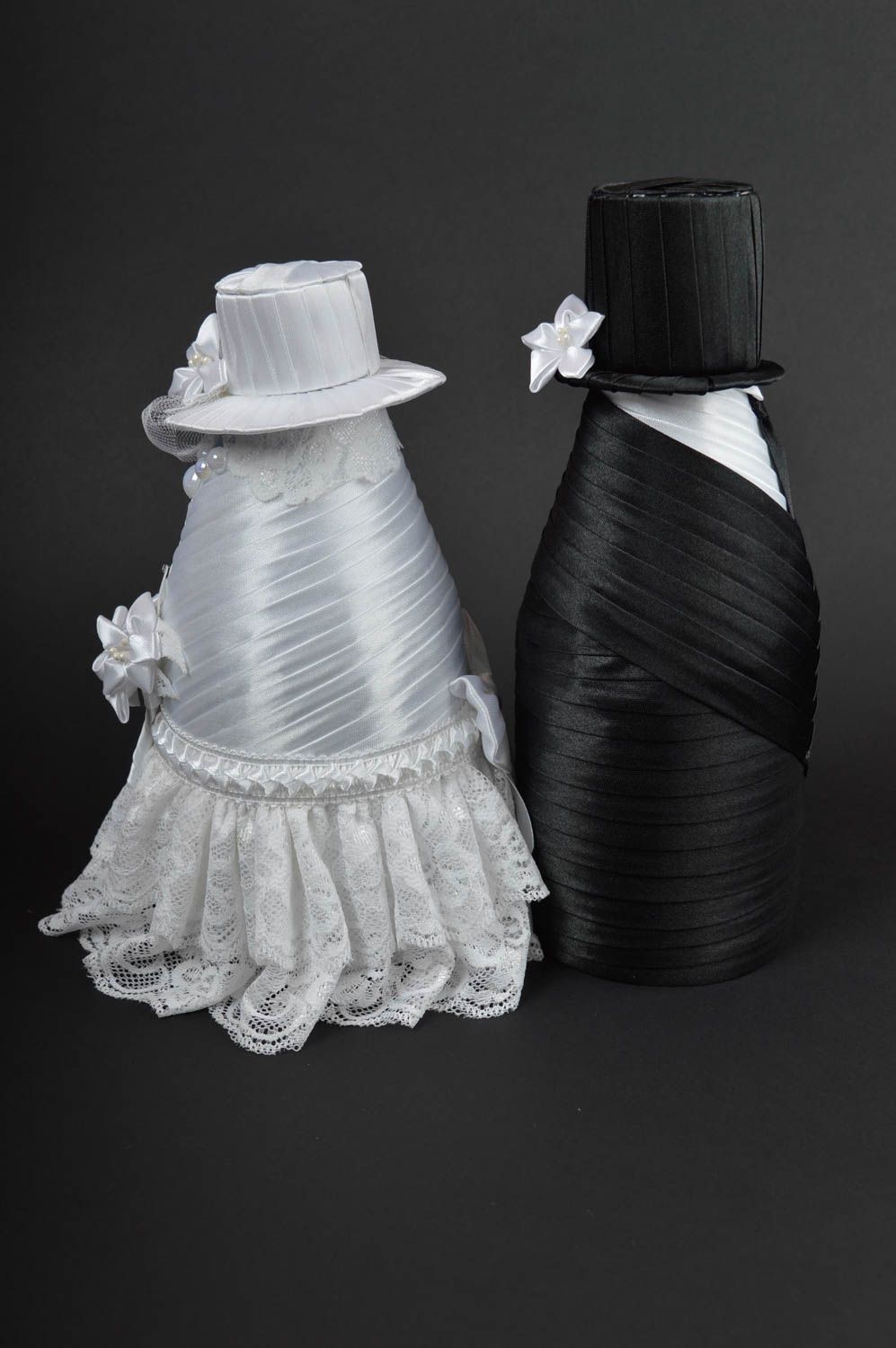 Decoración de botellas artesanal elegante accesorios para boda regalo original foto 4