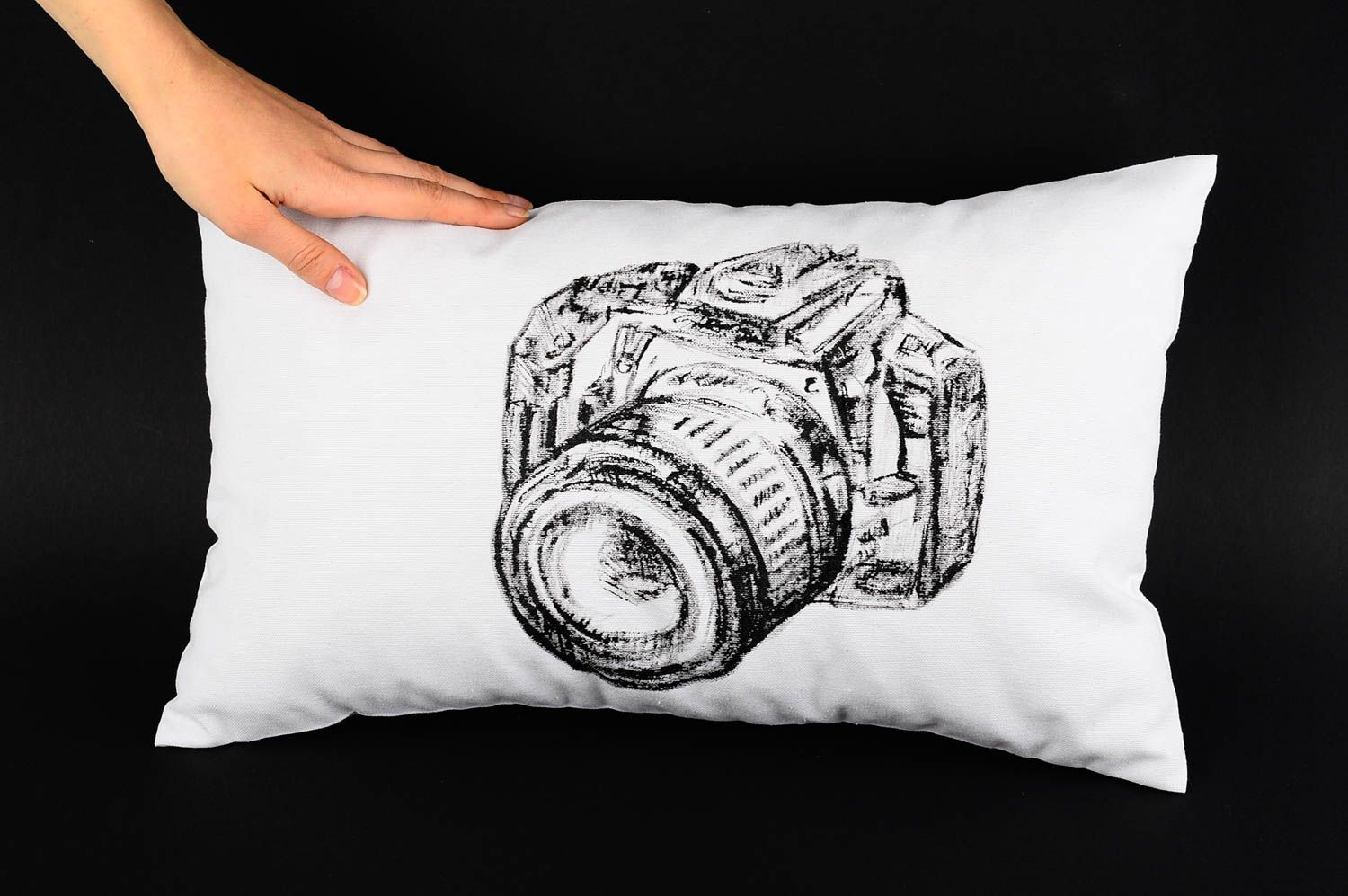 Unusual handmade soft cushion throw pillow design interior decorating gift ideas photo 2