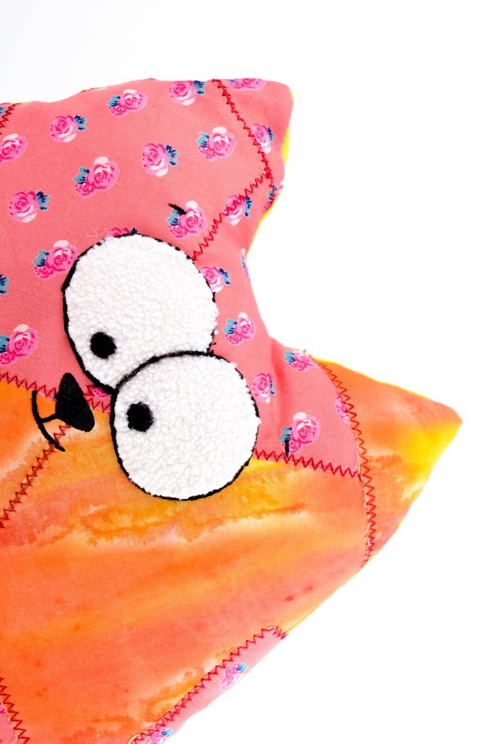 Handmade cute pillow for kids unusual bright soft toy textile designer toy photo 4