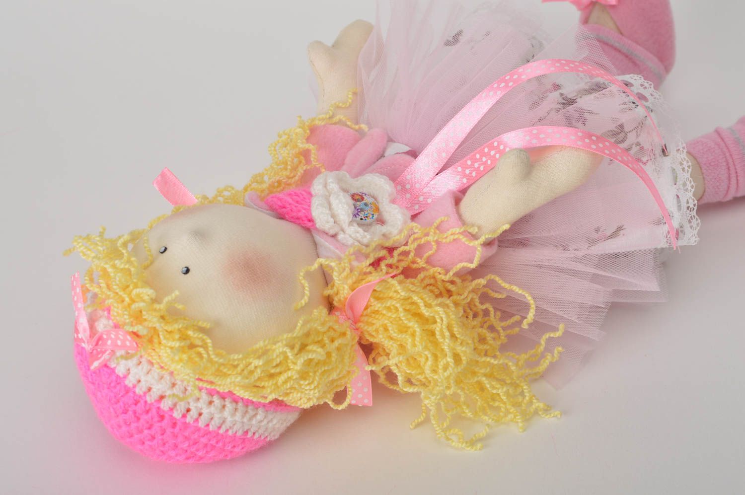 Beautiful handmade rag doll stuffed soft toy interior decorating gift ideas photo 4