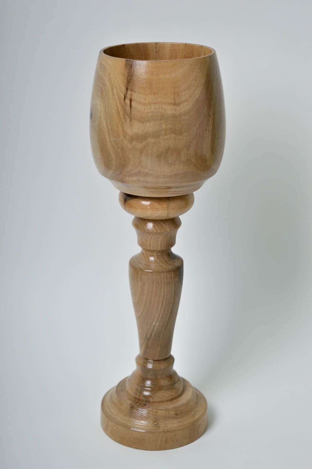 Copa de madera grande hecha a mano decoración de interior regalo original foto 2