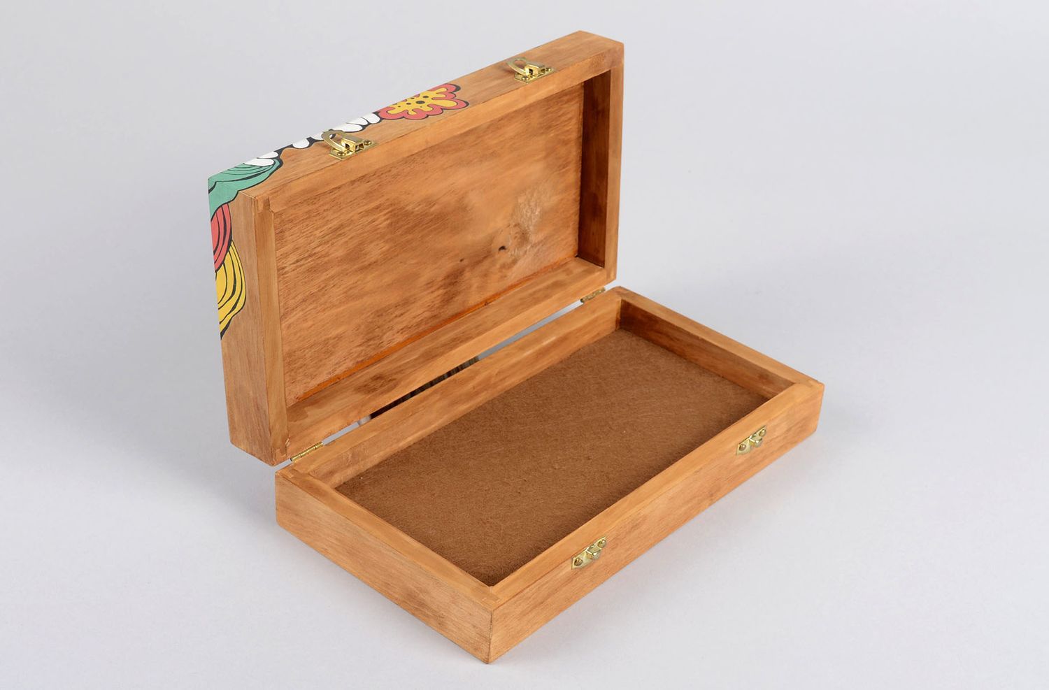 Handmade wooden box jewelry box design modern living room gifts for her photo 2