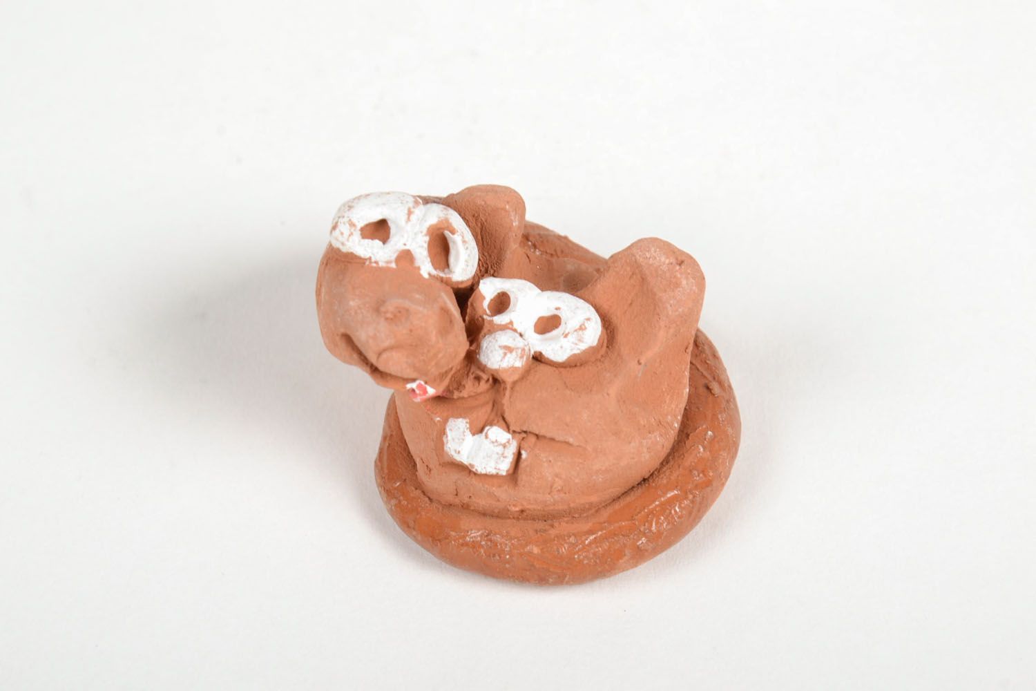 Ceramic figurines of rabbit and snake photo 3