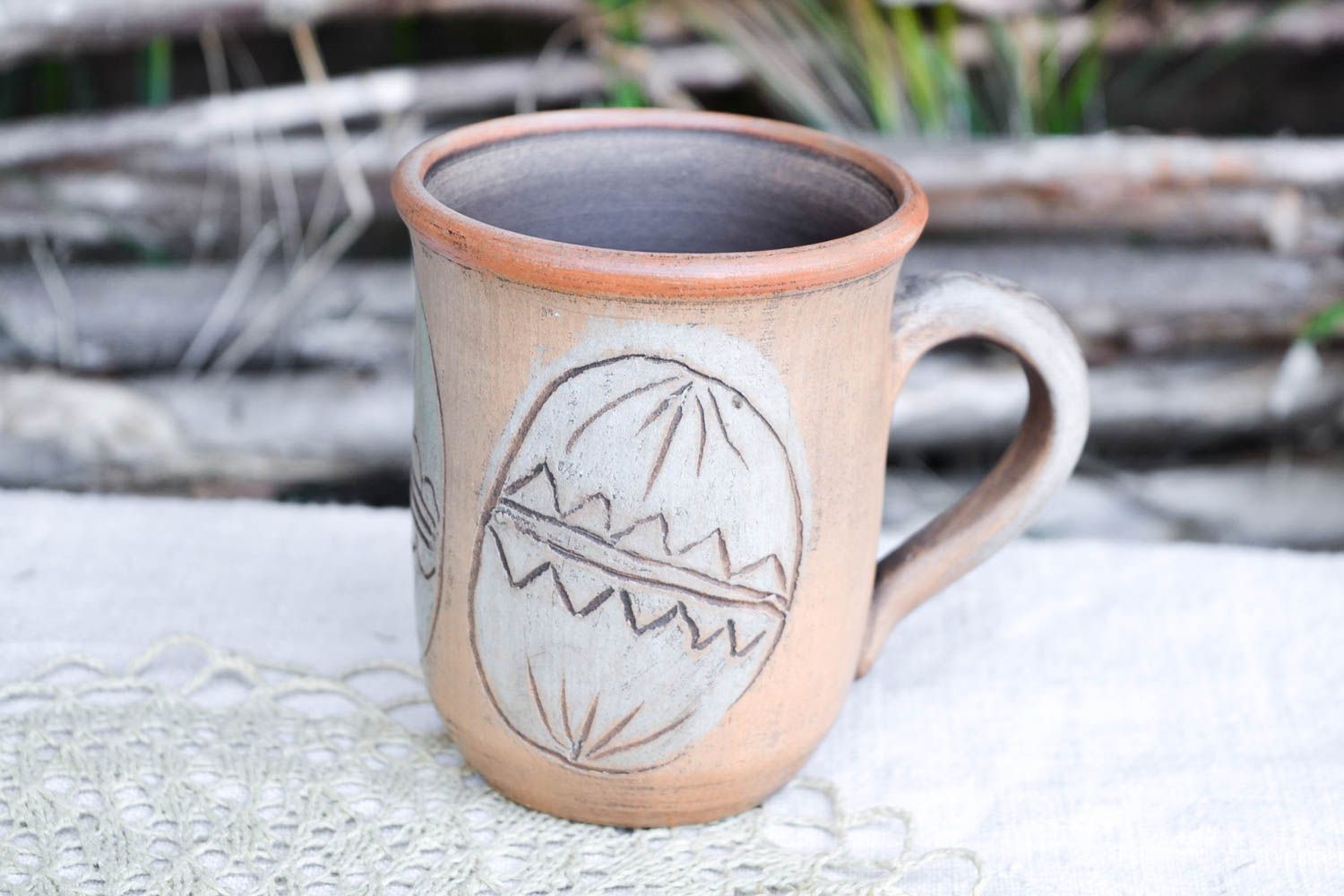 Taza de cerámica hecha a mano para té utensilio de cocina regalo original 250 ml foto 1