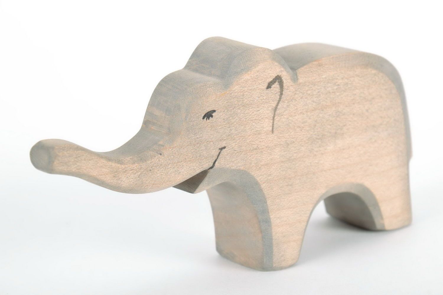Elefant aus Holz Ahornholz foto 4