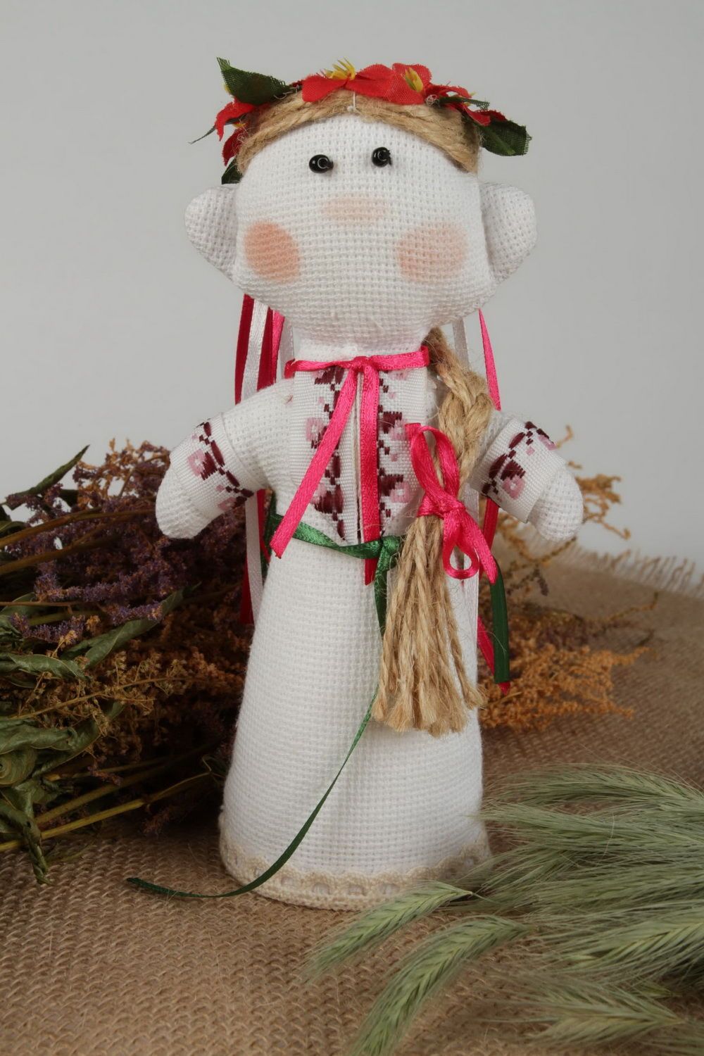 Muñeca de lino “Ucraniana” foto 2