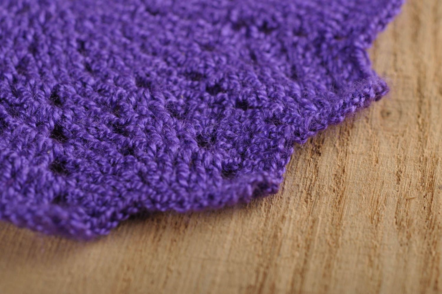Handmade designer coaster stylish violet napkin beautiful home textile photo 4