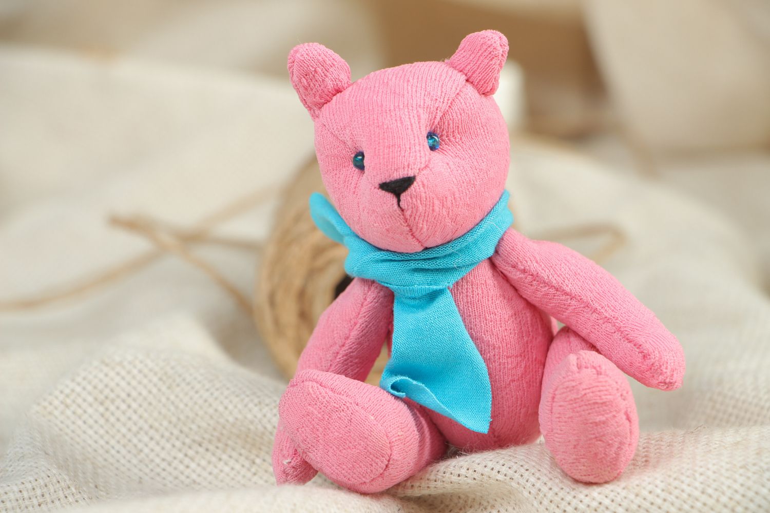 Designer polyester soft toy bear photo 4