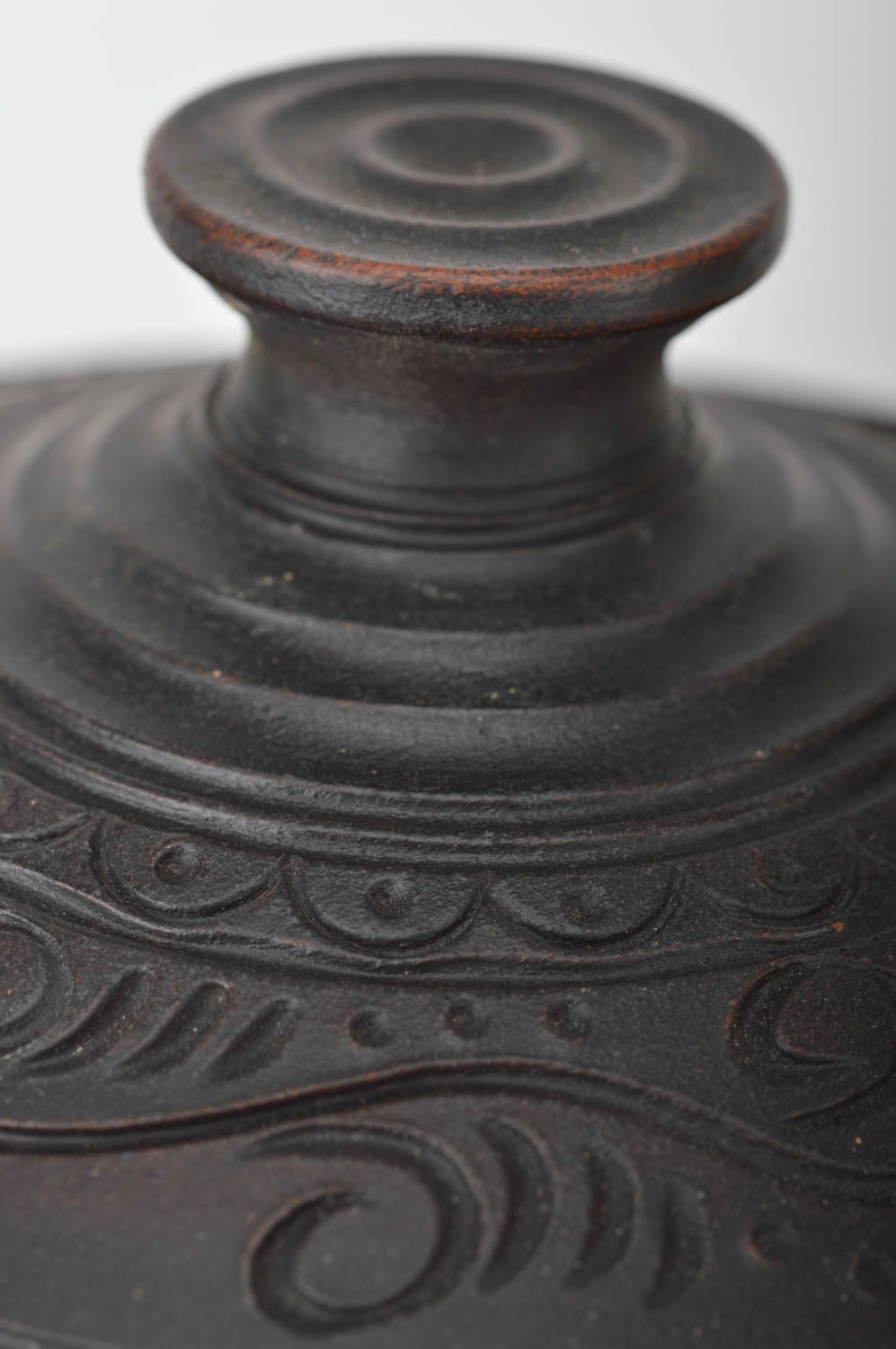 Pote de cerámica hecho a mano para cocer  al horno artículo de alfarería  foto 4
