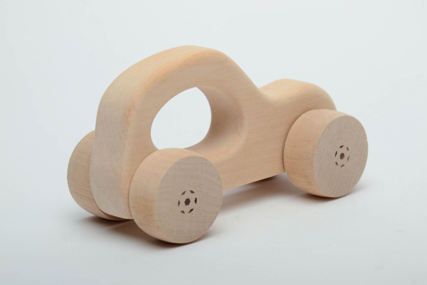 Wooden wheeled toy Low Car photo 3