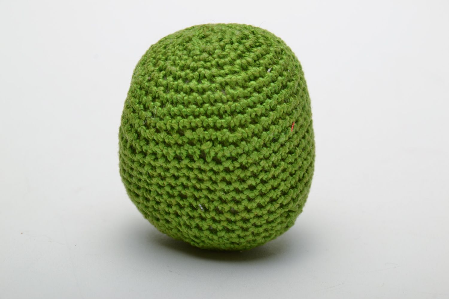Jouet mou tricoté au crochet en tissus naturels Lime Vert fait à la main photo 4