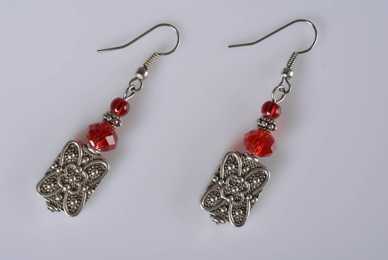Ohrringe Gehänge handmade Perlen Ohrhänger Modeschmuck Damen Geschenk für Frauen foto 4