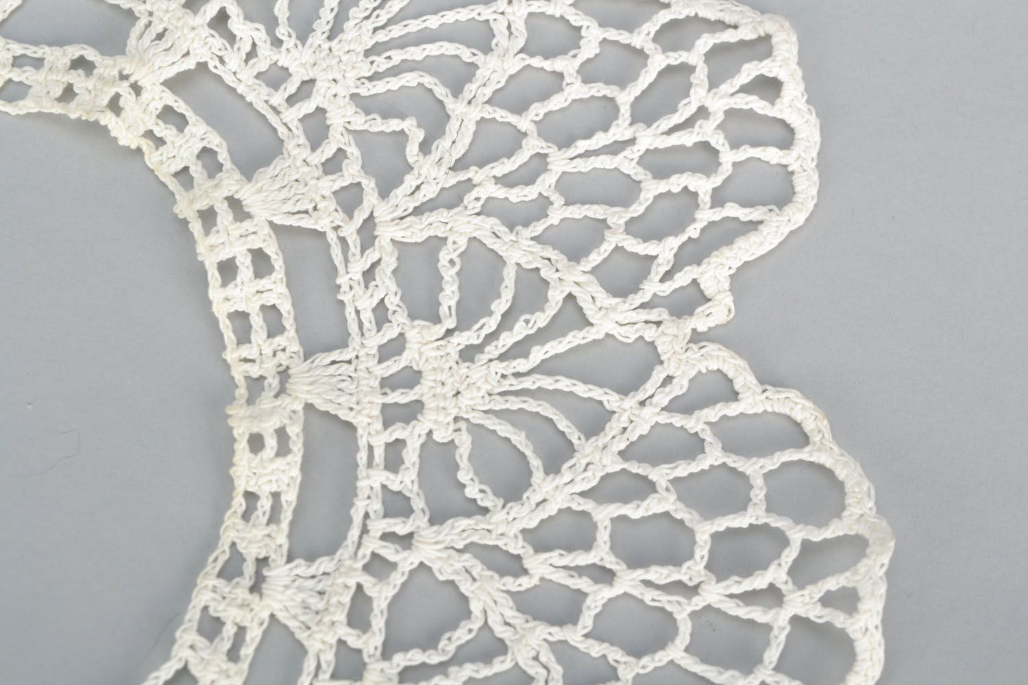 Cuello al crochet hecho a mano accesorio para ropa complemento de mujer  foto 3