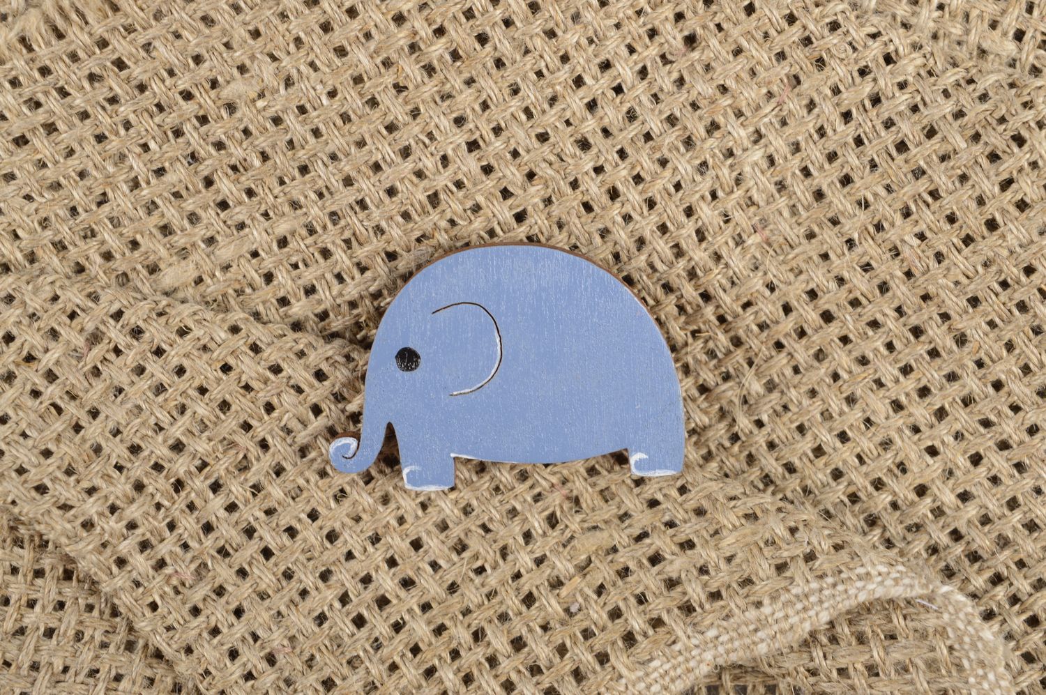 Handmade wooden brooch designer lovely jewelry unusual elephant accessory photo 1
