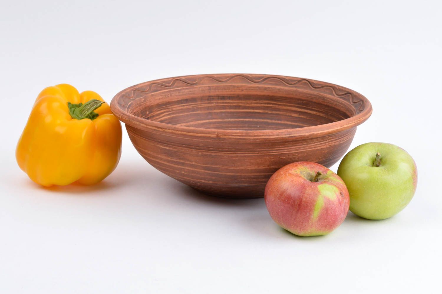 Plato de cerámica hecho a mano para ensalada utensilio de cocina vajilla moderna foto 1